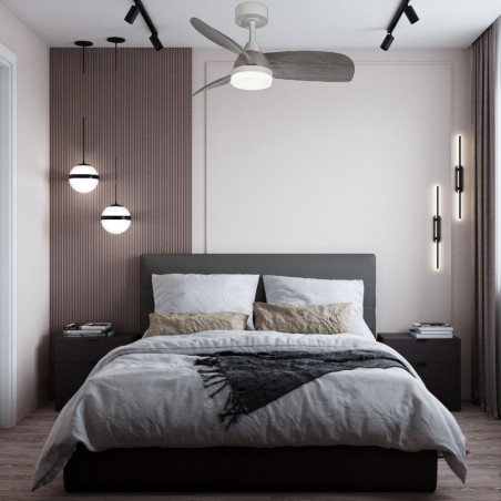 DC MOLINE L LED blanche/lit Dimable 3 températures télécommande AkunaDecor