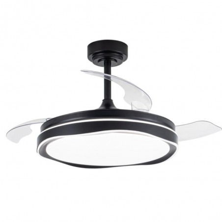DC RIZOS noir CCT Remplaceable et Dimable avec télécommande AkunaDecor