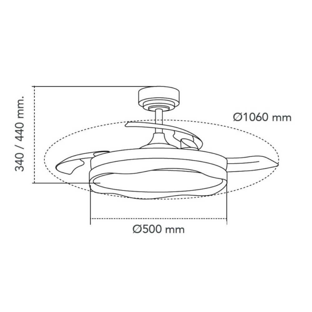 DC RIZOS black CCT Replaceable and Dimable with remote control AkunaDecor