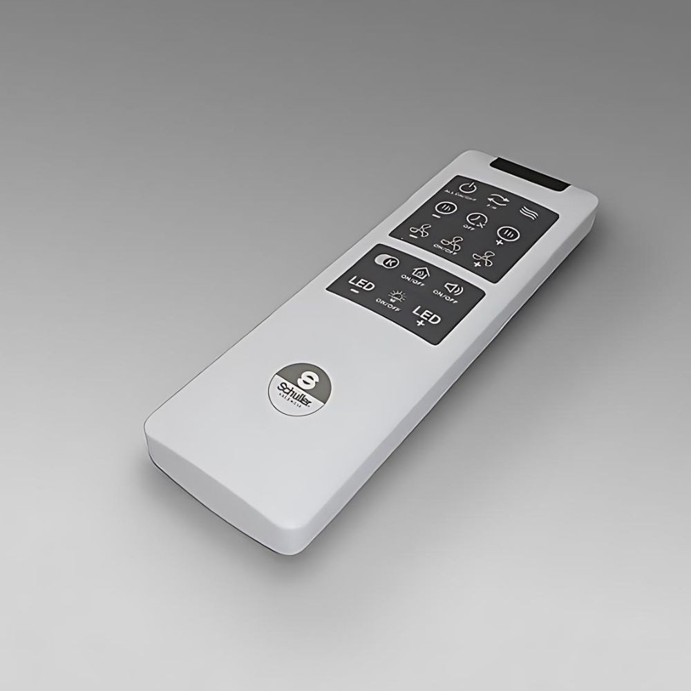 Ventilador DC TROPIC blanco led Dimable control remoto Schuller