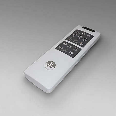 Ventilador DC TROPIC blanco led Dimable control remoto Schuller