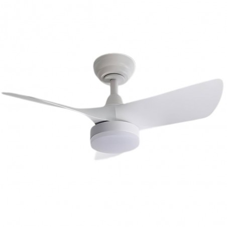 Ventilador DC TROPIC blanco led Dimable control remoto Schuller