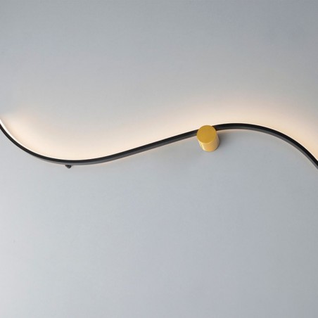 SILOE black gold led schuller wall fitting