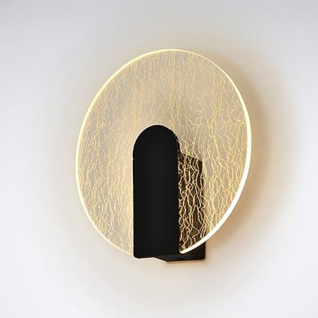 AURIS mur noir application led format rond schuller