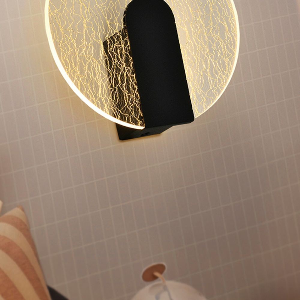 AURIS mur noir application led format rond schuller