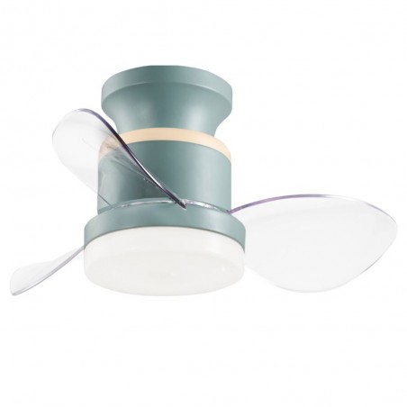 Ventilador DC SALENTO verde led dimable con App conectable AJP