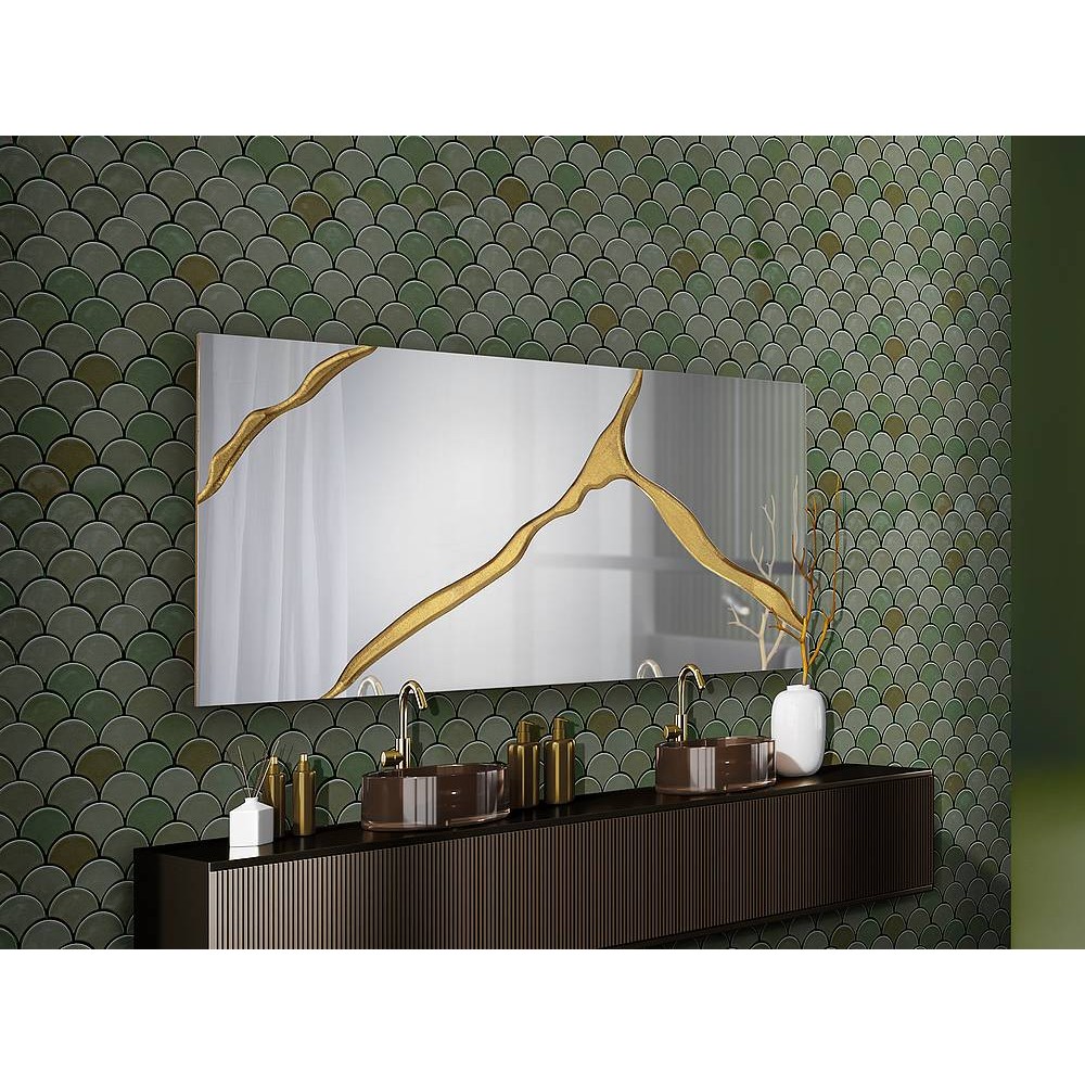 Rectangular mirror model SURCOS II gold 180 cm Schuller