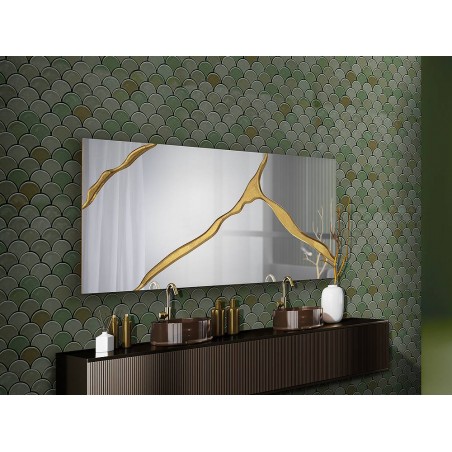 Rectangular mirror model SURCOS II gold 180 cm Schuller