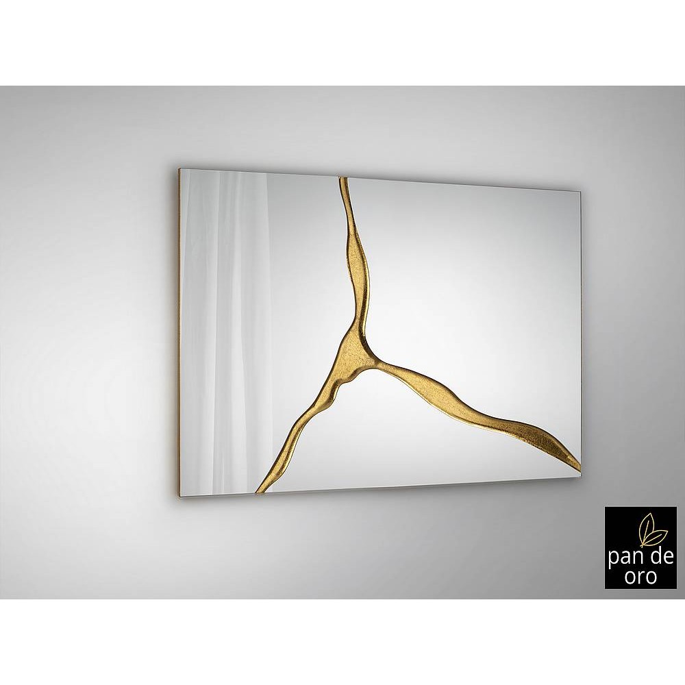 Mirror model SURCOS II rectangular gold without frame Schuller