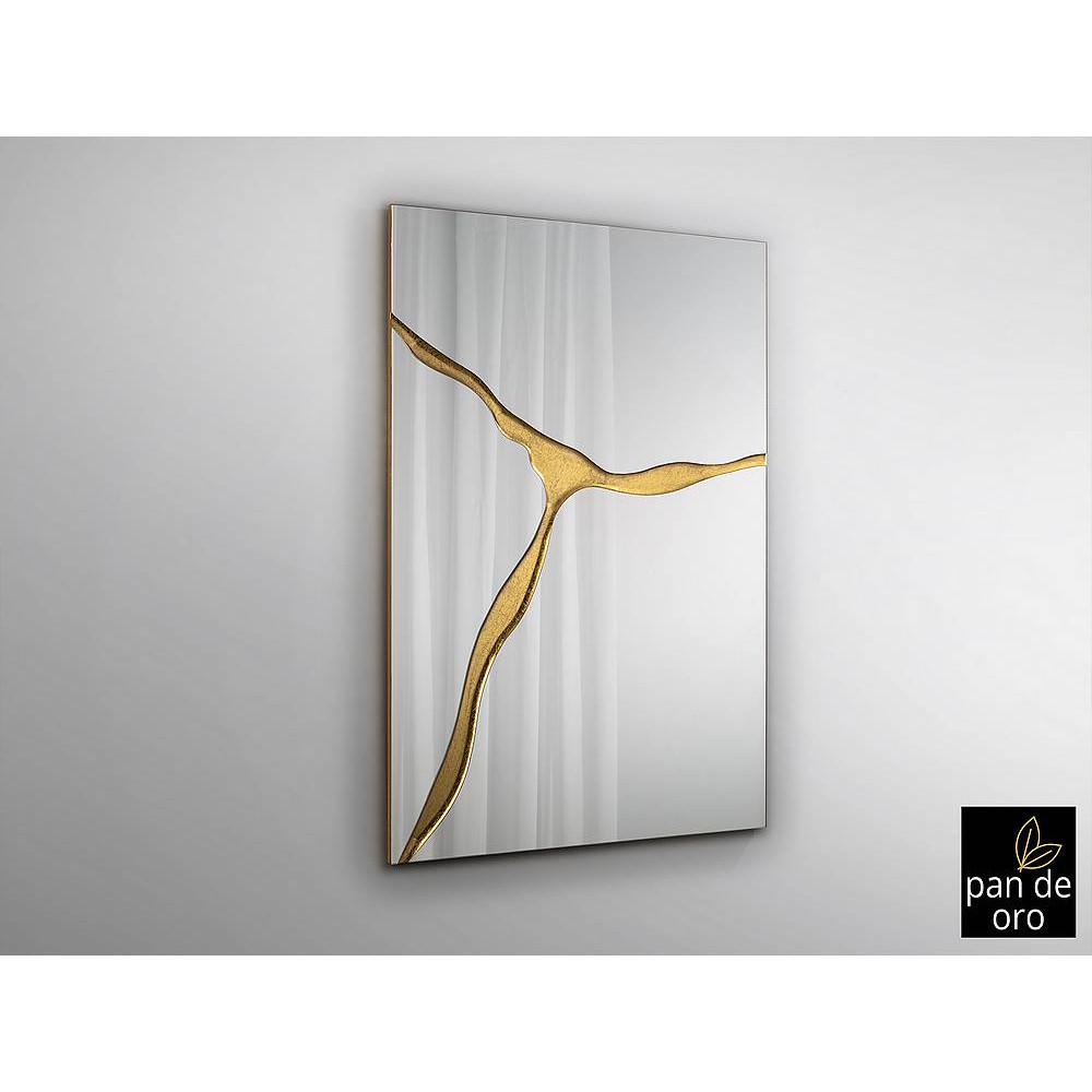 Mirror model SURCOS II rectangular gold without frame Schuller