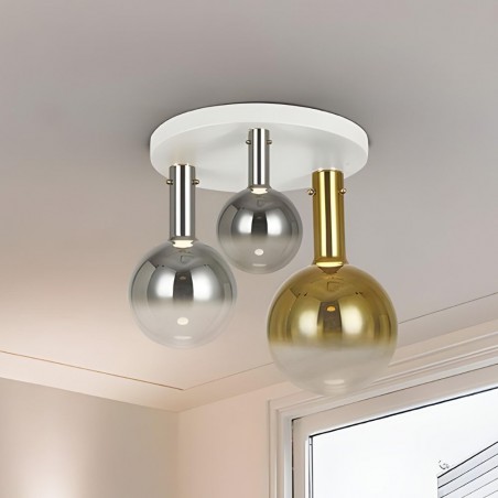 Plafon model MATICES white led dimable 3 lights Schuller