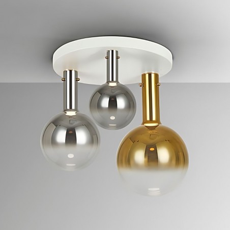 Plafon model MATICES white led dimable 3 lights Schuller