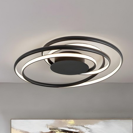 Plafon modelo DANZA negro led Dimable  Schuller