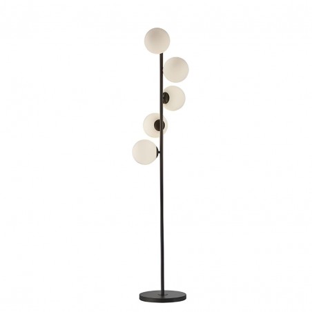 Lampara de pie modelo INOA negro 5 luces Schuller