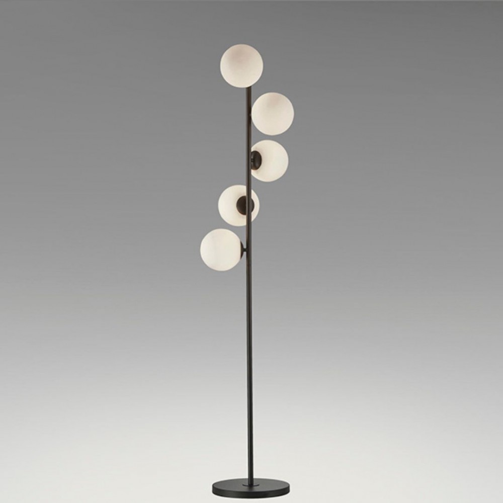 Lampara de pie modelo INOA negro 5 luces Schuller