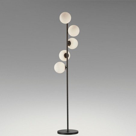 Lampara de pie modelo INOA negro 5 luces Schuller