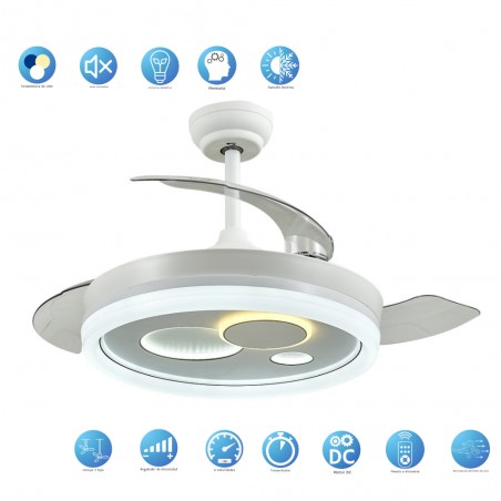 DC CABILDO white Led integrated 78W reverse function AkunaDecor