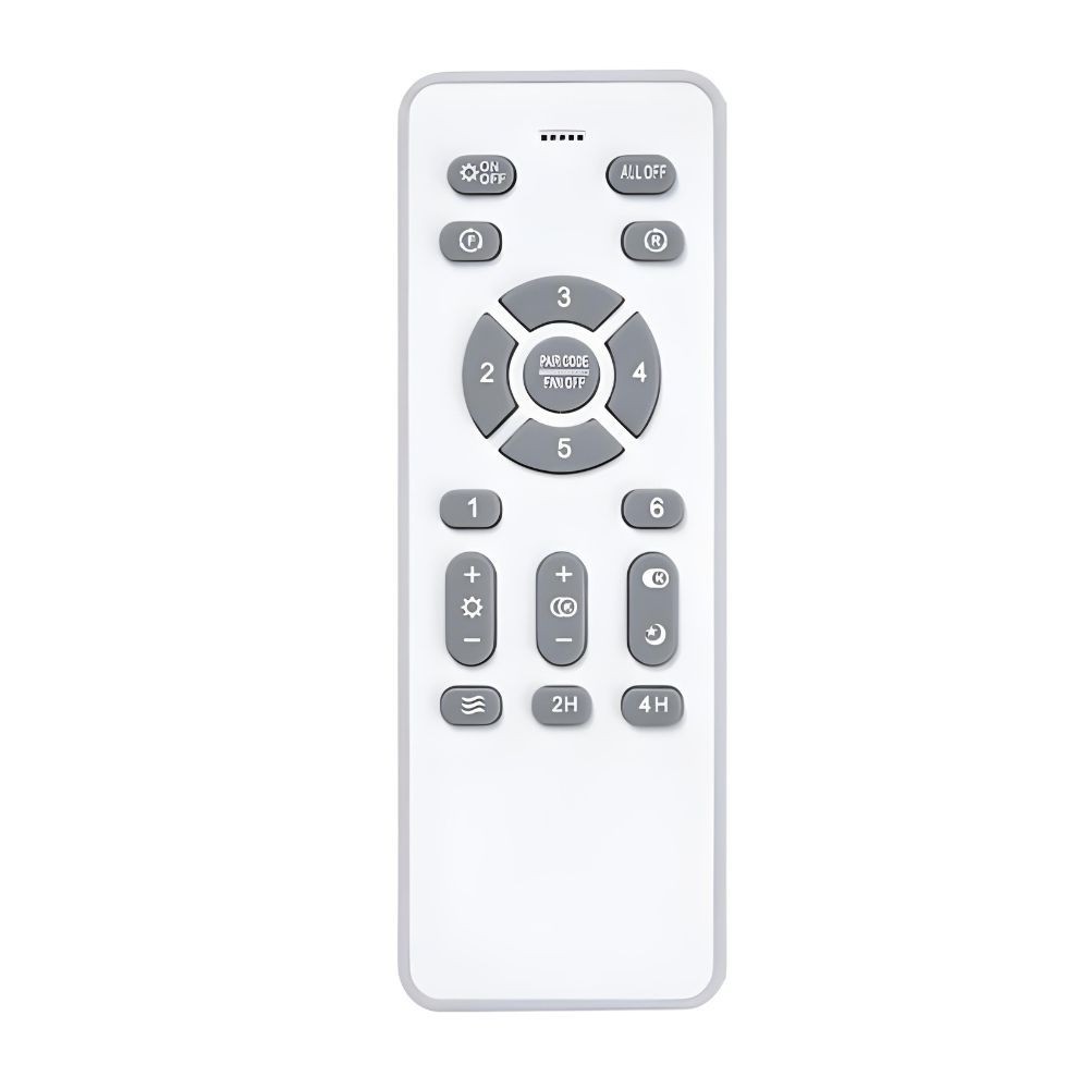 DC MIOK S white silver ceiling fan led 3 temperatures, adjustable, timer AkunaDecor