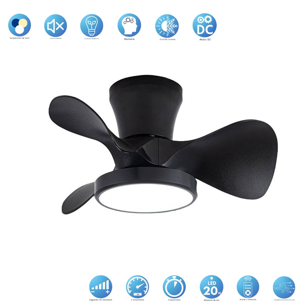 DC CANDY black LED Dimable with color memory AkunaDecor