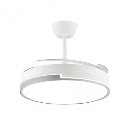 Ventilator Dc Evros 3asp. detachable 107d. 72w White/haya FABRILAMP