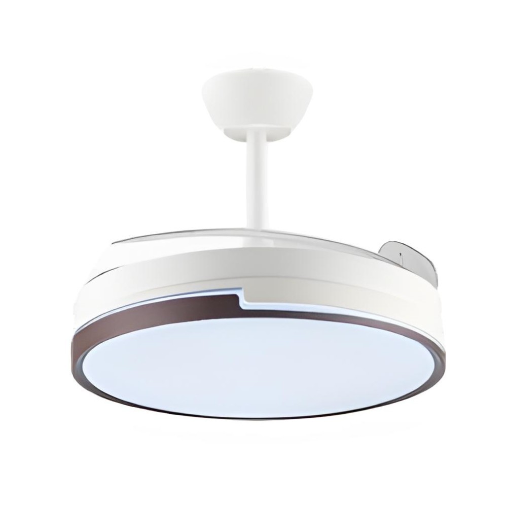 Ventilator Dc Evros 3asp. detachable 107d. 72w White/haya FABRILAMP