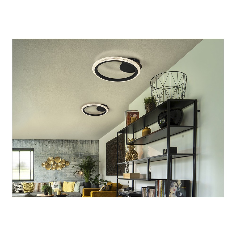 Plafon modelo RING negro led Dimable  Schuller