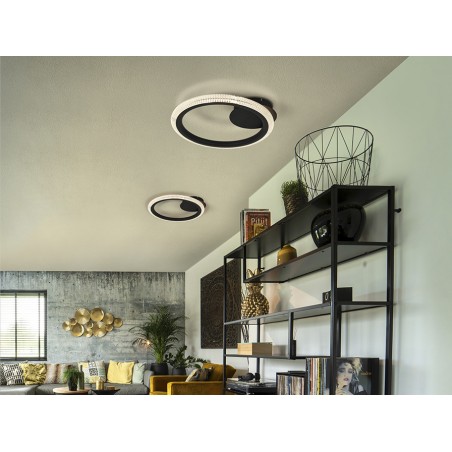 Plafon model RING black led Dimable Schuller