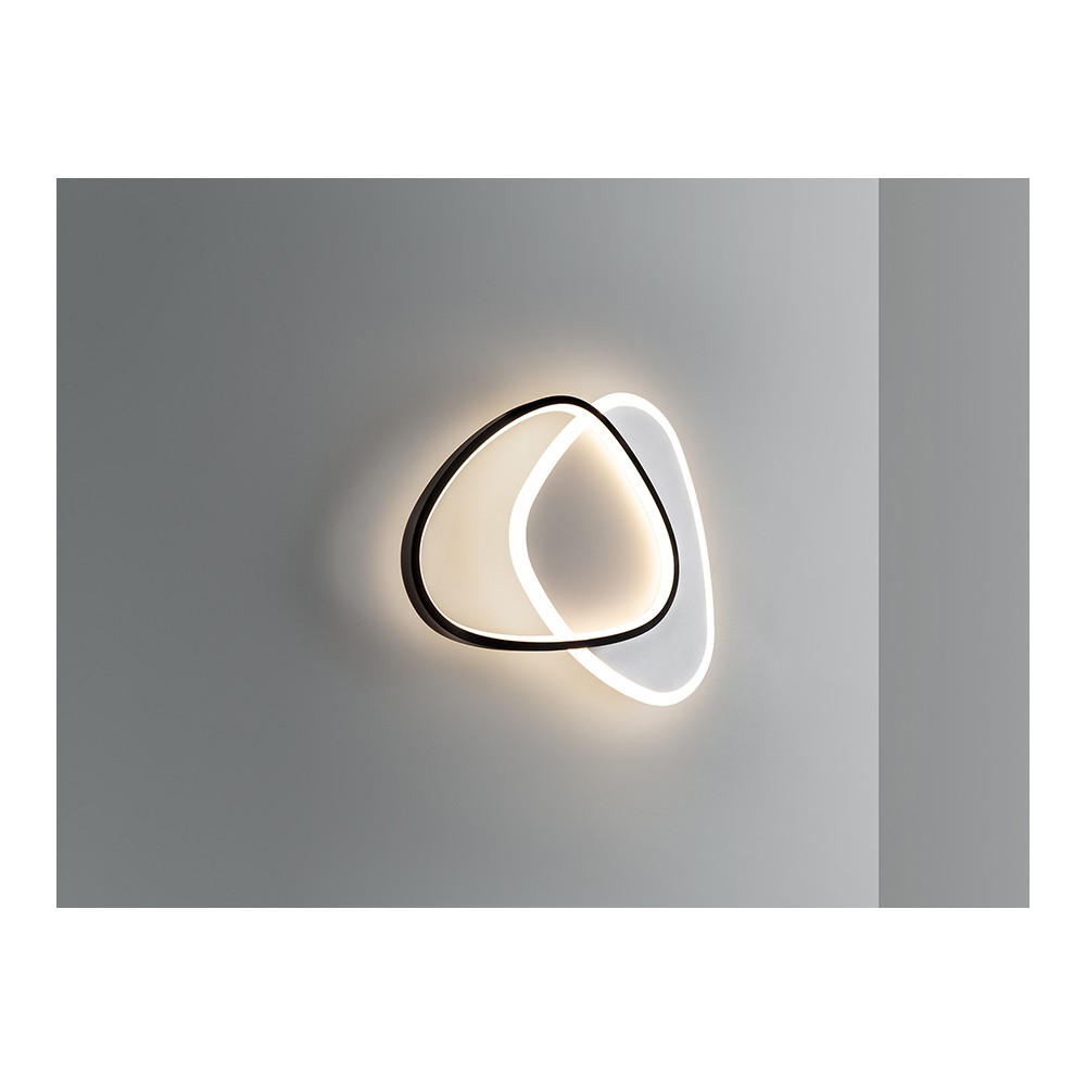 Plafon  modelo ROMO negro blanco led Dimable  Schuller
