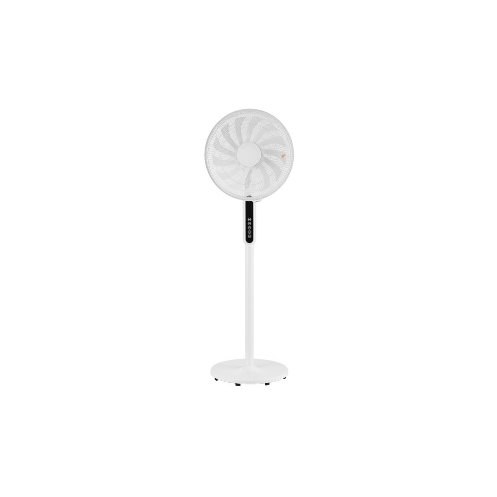 Ventilador De Pie Torbellino Blanco 3velocidades 60w 13aspas Regx41x41 Display Oscilante,remoto,temporizador