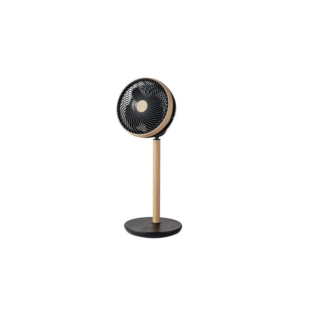 Ventilateur sur pied Colibri noir/bois 25 W 12 vitesses 70 x 28,5 x 28,5 cm Moteur CC 3 pales avec télécommande et minuterie