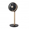 Ventilateur sur pied Colibri noir/bois 25 W 12 vitesses 70 x 28,5 x 28,5 cm Moteur CC 3 pales avec télécommande et minuterie