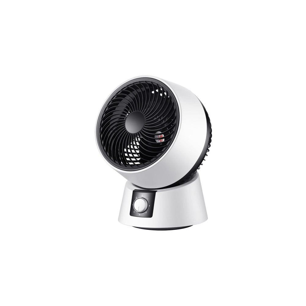 Ventilador Sobremesa Gavilan Blanco/negro 35w 3vel Orientable Fijo Y Rotat.35,5x26,5x25,7cm