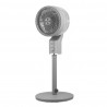 Fan lisse Talamo Gris/chrome 50w 3vel Regx33x33cm Oscillante Fijo y Rotatory