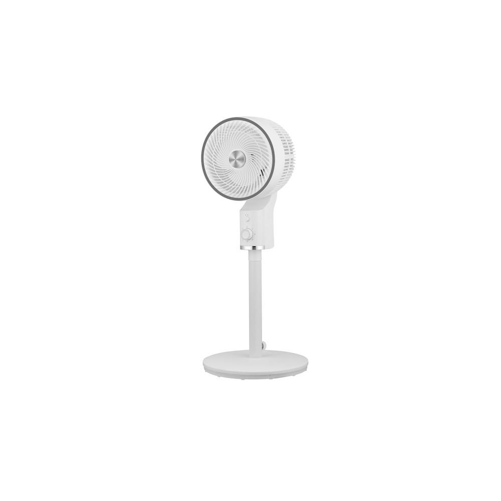 Ventilador De Pie Talamo Blanco/cromo 50w 3vel Regx33x33cm Oscilante Fijo Y Rotatorio
