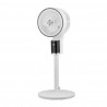 Persan blanc/chrome 50w 3vel Regx33x33cm Affichage oscillant, remoto & Timer