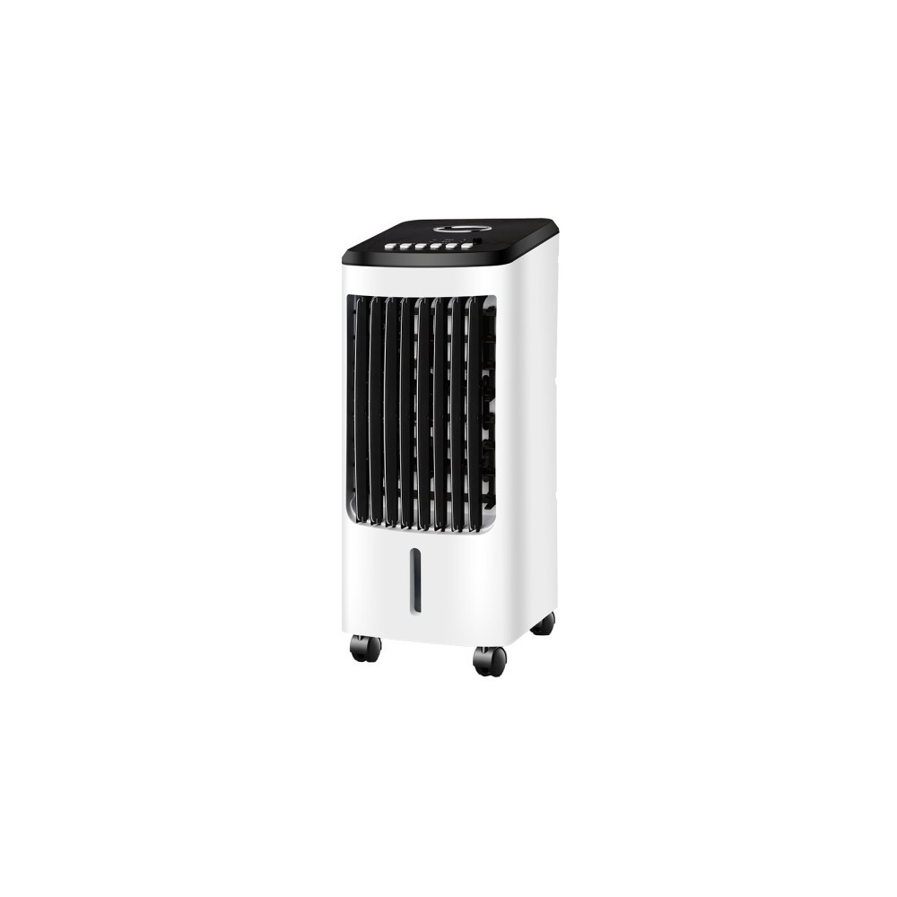 Climatiseur Evaporatif Blanc/Noir Empire 80w 3vel 4 litres accumulateur oscillant,c/Freo, moteur et minuterie 57x26,5x23cm