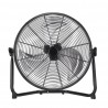 Ventilateur industriel Midas 120w Noir/chrome 55d 3 Velocidades,orientable 59x62x22 Cm