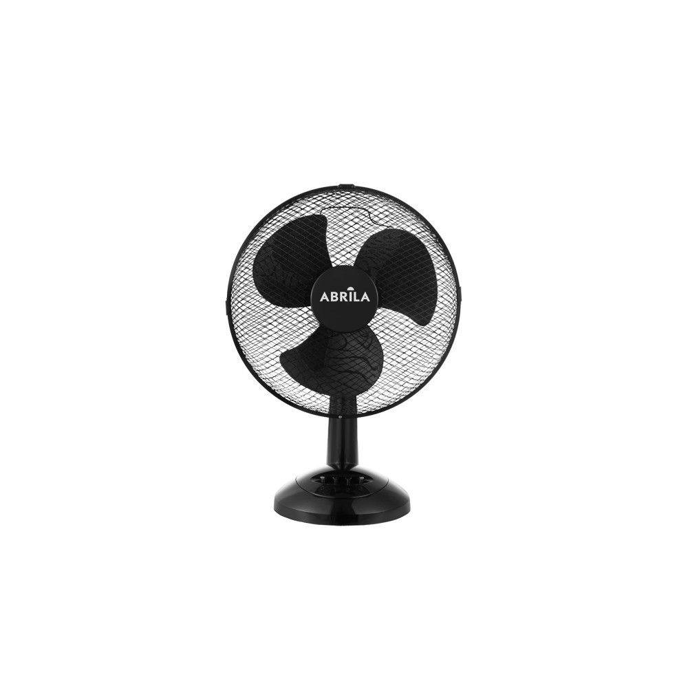 Ventilateur de table moyen en ardoise noire, 3 vitesses, 35 W, réglable, fixe et rotatif, 48 x 34 x 20 cm