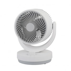 Ventilateur de table Lagos blanc/gris 3 vitesses 35 W 3 pales réglables 29,8 x 22,6 x 20,6 cm