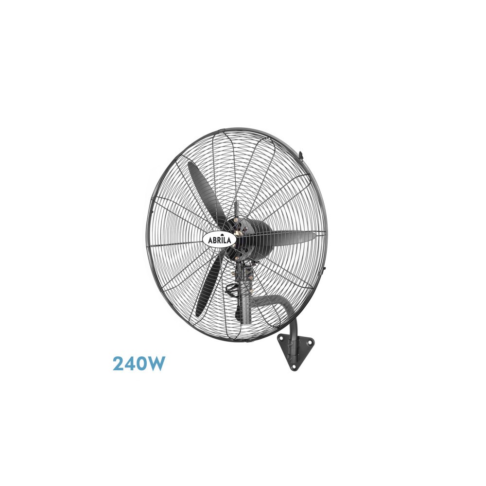 Ventilator Pared Indust.bow Black 3speed 240w 3 Asps Fixed and Revolving 80x71x30cm