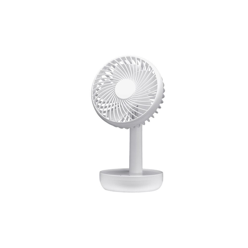 Miniventilateur Inalambrico Supermesa Lemosin Blanc 5w 3 vitesses Rechargeable Alimen.usb Orientable 5asp 17x11x9cm Motor Dc