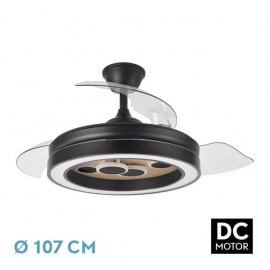 Fan Dc Cupid 59w Black/Modera 3asp.107d 6980l 3000-4500-6500k Reg.intensity+memory + timer