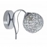 Balbina Lampada da Parete 1xe27 Cromo 19x12x23 Cristallo