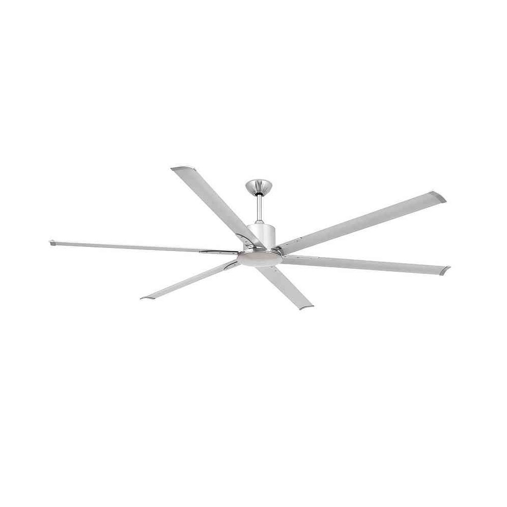 Ventilatore da soffitto Andros nichel, senza luce, motore DC FARO