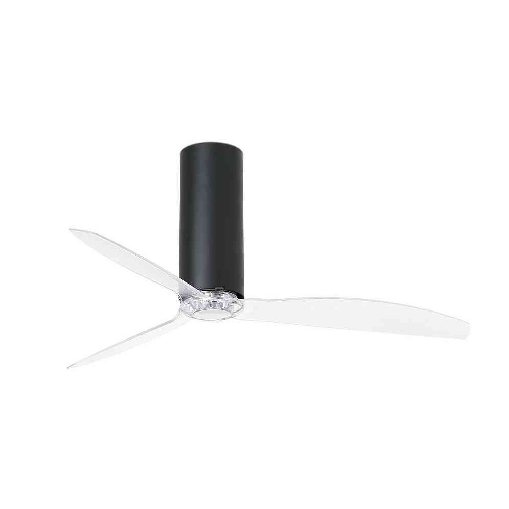 Lightless fan, model TUBE DC engine, black matt Lighthouse