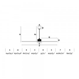 D.C. Ventilator Extralarge Lighthouse JUST FAN XL 1780mm BACK MADERA PALS