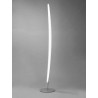 Pie de Salon 1 Light SERIE HEMISFERIC Satin Aluminium
