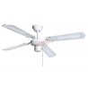 Ventilateur de plafond CALPE sans lumière blanche 4 lames 105 cm.