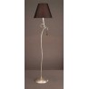 Pie de Salon 1 Light SERIE PAOLA ACABTED Peinture en argent