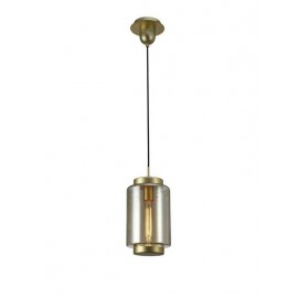 Lampe 1 Light -XS SERIES JARS FINISH CONGAC GLASS-MAT GOLD METAL